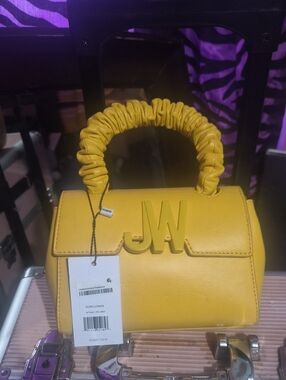Sunflower Yellow Top-Handle Leather Bag